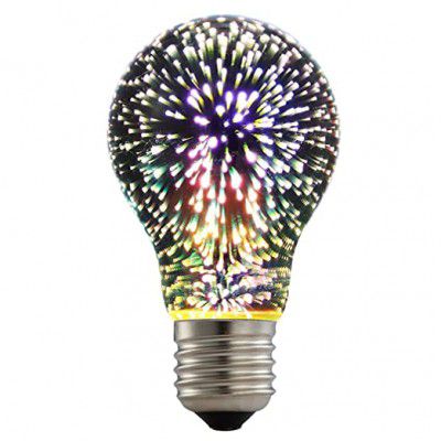 Outgeet 3D Firework Light Bulb: E27 Base LED Bulb for Home Decoration 4 Watt Decorative Lamp