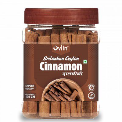Ovlin Sri Lankan Ceylon Cinnamon Sticks (Dalchini) 100g 