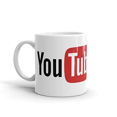 OWN PASKO YouTube Logo White Bone China Coffee Mug