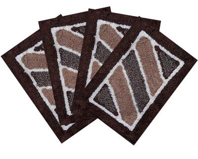 OWN™ Shop Cotton Door Mat (Multicolour, 40x60 cm), Set of 4
