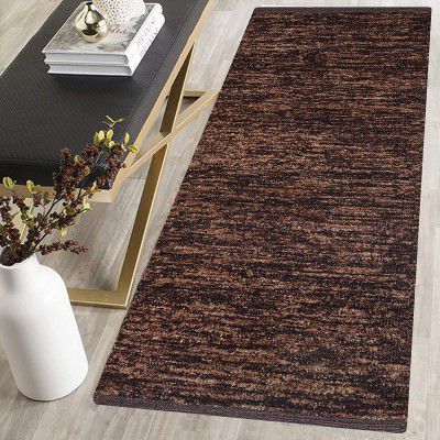 Own Shop Cotton, Reversible Soft Multi-Purpose Floor Rug, for Living Room Kitchen Runner, 2x5 feet (Coffee)