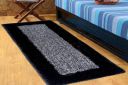 Own Shop Cotton, Reversible Soft Multi-Purpose Floor Rug, for Living Room Kitchen Runner, 2x5 feet (Black Mix)...