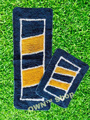 OWN™ Shop Hot Thread Kitchen Floor Mat & Runner with Anti Skid Backing, 17x47 & 16x24 inhc (Yellow)