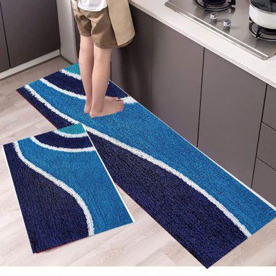 OWN™ Shop Hot Thread Kitchen Floor Mat & Runner with Anti Skid Backing, 17x47 & 16x24 inhcs