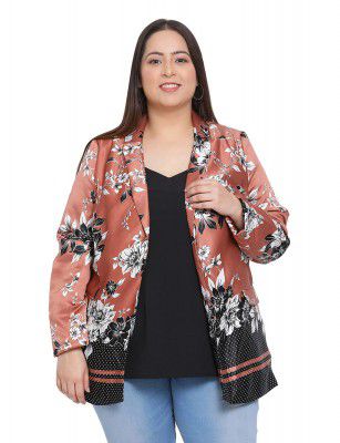 oxolloxo Floral Bliss Plus Size Blazer