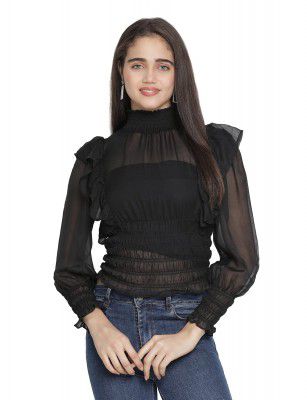 oxolloxo Furor Smocked Floral Print Women top