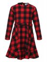 oxolloxo Quirky Brush chcek Girl Dress...