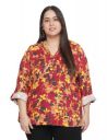 oxolloxo Winning Multicolor Floral Printed Plus Size top...