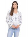 oxolloxo Women Floral Print Full Sleeves V-Neck Regular Top...