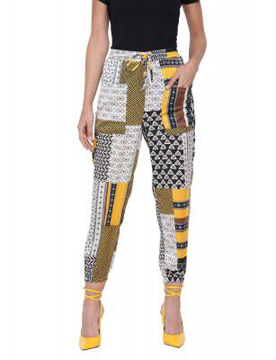 oxolloxo Women Printed Regular Trousers