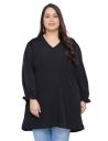 oxolloxo Women Solid Long Sleeves V-Neck Tunics...