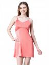 oxolloxo Women V-Neck Shoulder Strap Sleeveless Nightwear Satin Dress...
