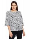 oxolloxo Women's Round Neck Polyester Short Sleeve Printed Top...