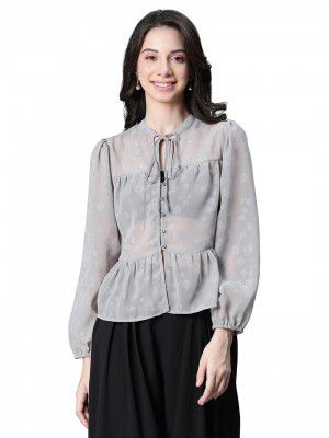 oxolloxo Women's Shimmer Regular Fit Blouson