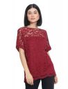 Oxolloxo Women's Solid Regular Fit Shirt (S21439WBL001_Maroon...