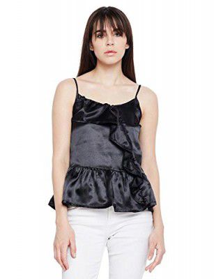 oxolloxo Womens Strap Shoulder Polyester Sleeveless Solid Top