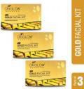 OXYGLOW Gold Facial Kit for Instant Bright & Glowing Skin  (3 x 50 g)...