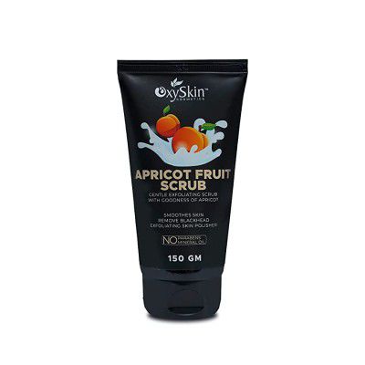 Oxyskin Cosmetics Apricot Fruit Face and Body Scrub (150 GM) (Pack Of 1)