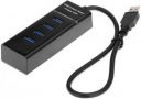 OXYURA USB 3.0 4 PORTS HUB USB Adapter  (Black)...