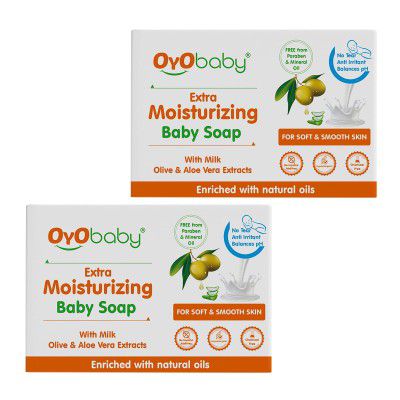 OYO BABY Baby Bathing Bar For Baby’s Sensitive Skin | 75gm (Pack of 2)