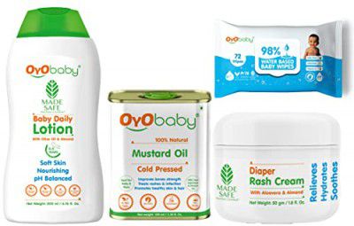 OYO BABY Baby Moments Baby Care Gift Pack | Gift Set - Pack of 4