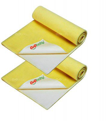 OYO BABY Bed Protector | Waterproof Mattress Protector Large Combo Pack of 2 (Size : 100 cm x 140 cm)
