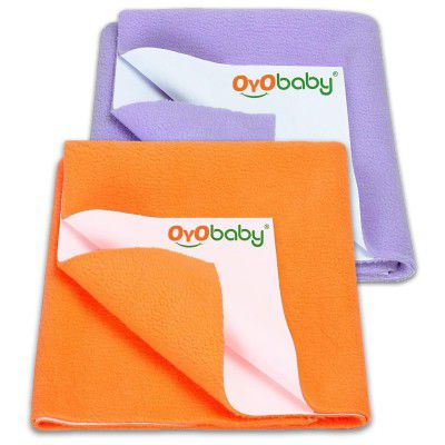 OYO BABY Extra Absorbent Waterproof Baby Dry Sheet Small Size (70x50cm) – Pack of 2 