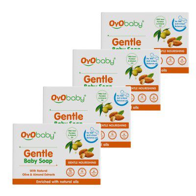 OYO BABY Gentle Baby Soap - Bathing Bar, 75gm ( Pack of 4)