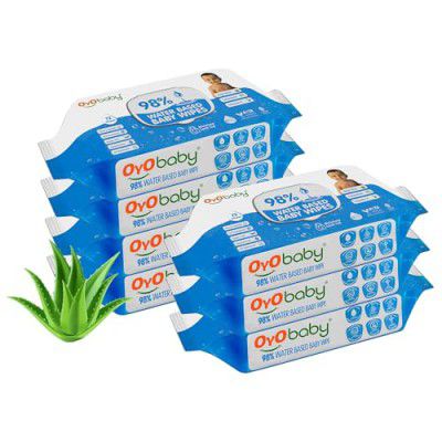 OYO BABY Wipes for new born baby with Lid | 72 Wipes x Pack of 7-504 Wipes for kid