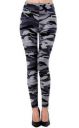 Oyshome Multicolor Army Print Stylish Women & Girls Legging(28 to 32 Size) Grey...
