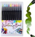 Oytra Brush Sketch Pen Set 10 Water Color Pens Art Craft Supplies...