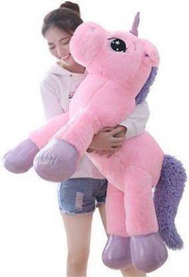 OZEE Big Size Funny Unicorn Stuffed Animal Plush Toy - 100 cm