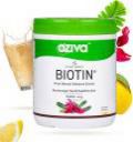 OZiva Plant Based Biotin 10000+ mcg (Lemon, Sesbania) for Strong Hair & Healthy Skin  (125 g)...