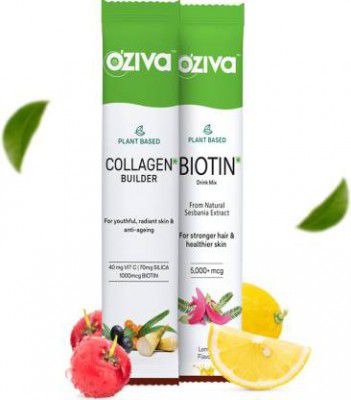 OZiva Plant Based Biotin + Plant Based Collagen Builder Sachets  (1 Items in the set)