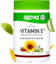 OZiva Plant Based Vitamin E, with Sunflower, Aloe vera & Argan oil, for Face & Hair  (30 Capsules)...