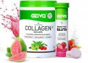OZiva Vegan Collagen (Guava) & Gluta Fizzy for Brighter & Youthful Skin  (230 g)...