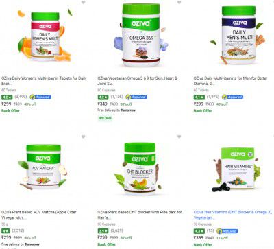 Oziva Vitamin Supplement Starts at Rs 299 | Upto 51% Off