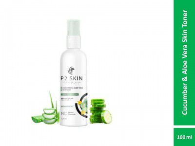 P2 Skin Cucumber & Aloe Vera Skin Toner for men & women (100ml)