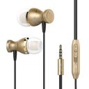 pTron Magg HBE (High Bass Earphones) Magnetic in-Ear Wired Headphones with Mic - (Gold)...