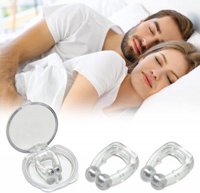 PACAPRO Anti Snoring Devices for Men and Women Soft Silicon Nose Clip | Unisex Snoring Stopper Anti Snore Free Sleep Silicone Magnetic Nose Clip | Stop Snoring (A)