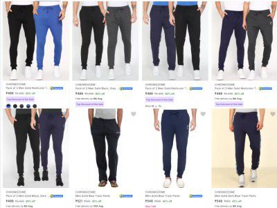 ( Pack Of 2 ) Chromozome Men's Track Pants Starts @499