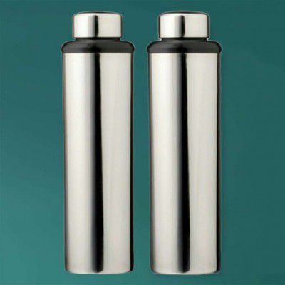 Pack of 2 (DHOOM) STEEL BOTTLE 1 LITRE 900ML