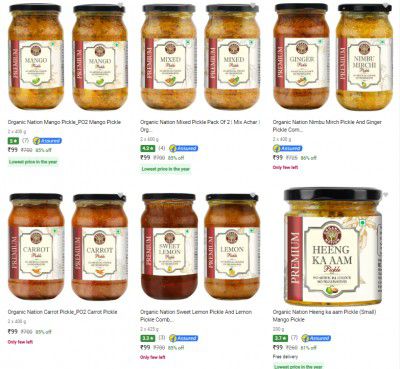 [ Pack Of 2 ] Organic Nation Pickle @99
