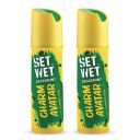 SET WET Deodorant For Men Charm Avatar Peppermint Punch - 150ml (Pack of 2)...
