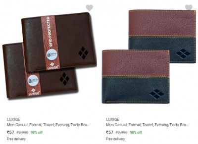 Pack of 2 Wallets from ₹57