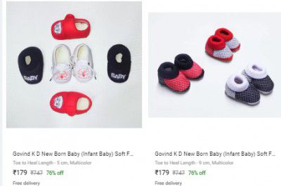 Pack of 3 Booties at ₹179