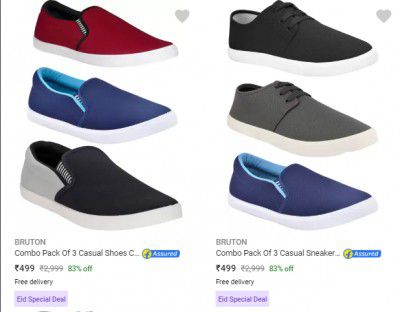 Pack of 3 Casual Shoes @ Flat ₹499