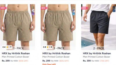 Pack Of 3 | Hrx By Hrithik Roshan Boxers Starts At 299