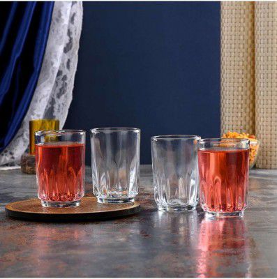 (Pack of 4) Clear Elegance: Timeless Glass Designs for Every Occasion, 200 ml