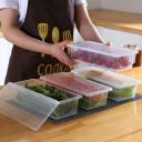 Pack of 4 Plastic Fridge Container  - 1500 ml ShopGlobal Clear...